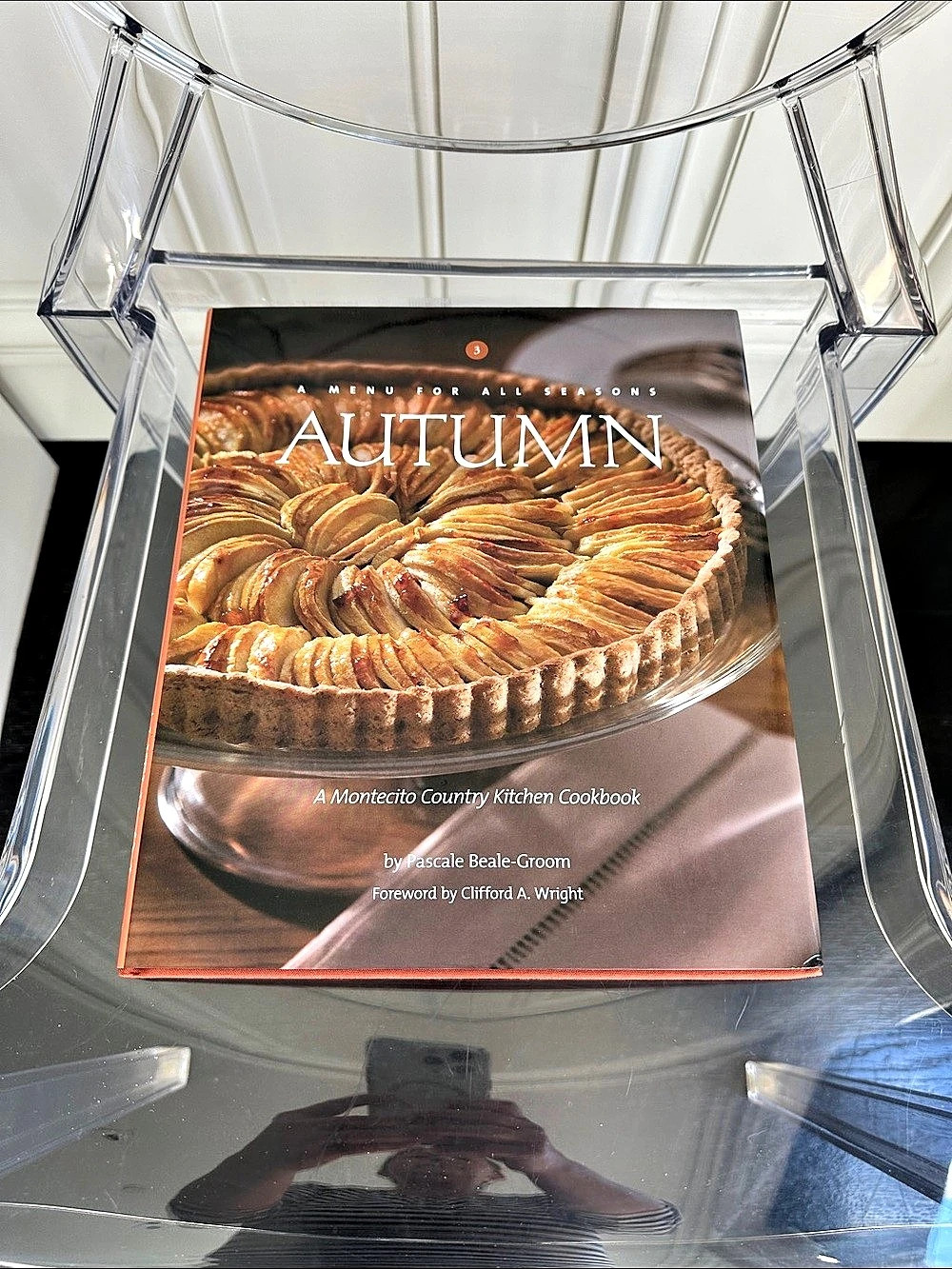 A Menu for All Seasons Autumn Cookbook Hardcover Orange Like New